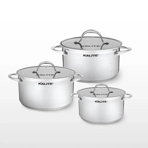 Bộ 3 Nồi Kalite KL352 Inox Đáy Từ 5 Lớp