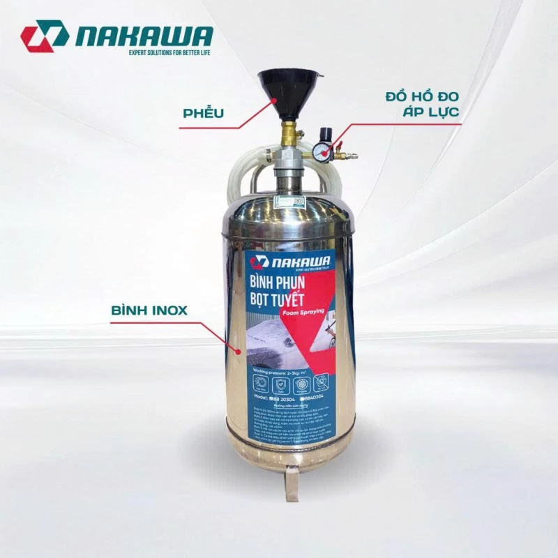 Bình phun bọt tuyết NAKAWA BB-20304 - Thumbnail 2