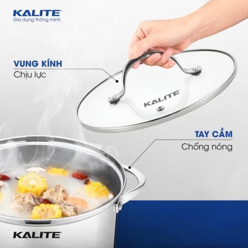 Bộ 3 Nồi Kalite KL352 Inox Đáy Từ 5 Lớp - Ảnh 4