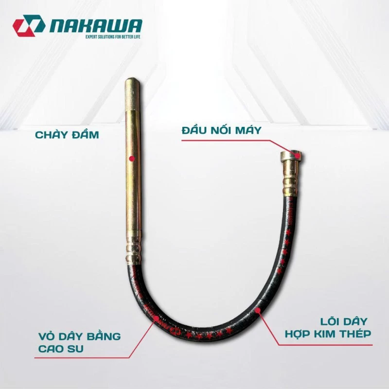 Dây đầm rung bê tông NAKAWA NK12 - Thumbnail 2