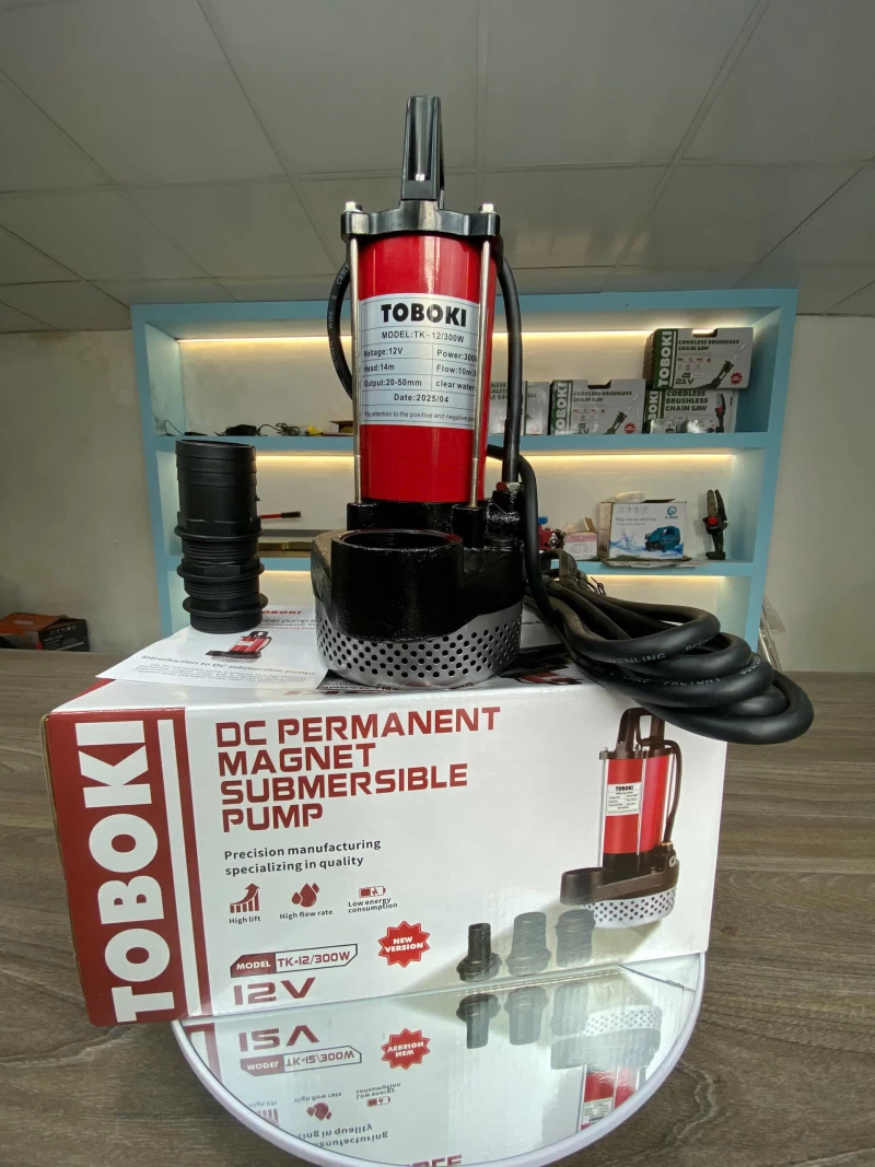 Máy Bơm Chìm Kẹp Bình Ắc Quy Cao Cấp TOBOKI TK-12/300W - Thumbnail 1