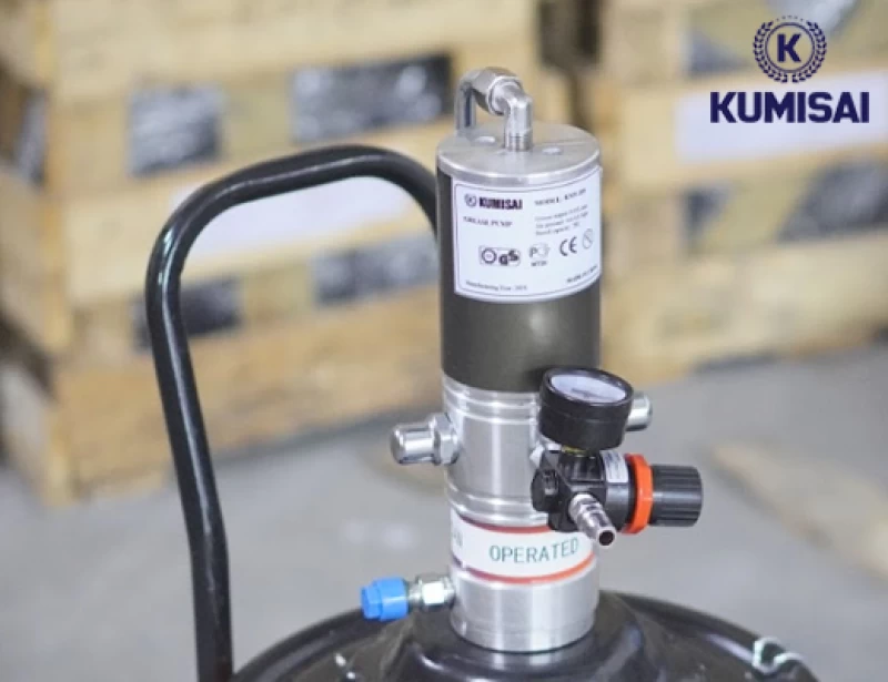 Máy bơm mỡ bằng hơi Kumisai KMS-20S - Thumbnail 5