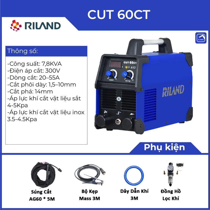MÁY CẮT PLASMA RILAND CUT 60CT - Ảnh 1
