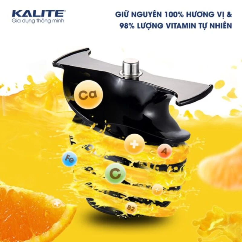 Máy ép chậm KALITE KL-530 nhỏ gọn, kiệt bã, êm ái - Thumbnail 3