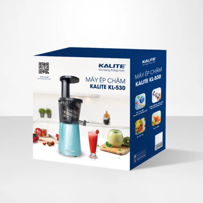 Máy ép chậm KALITE KL-530 nhỏ gọn, kiệt bã, êm ái - Thumbnail 2
