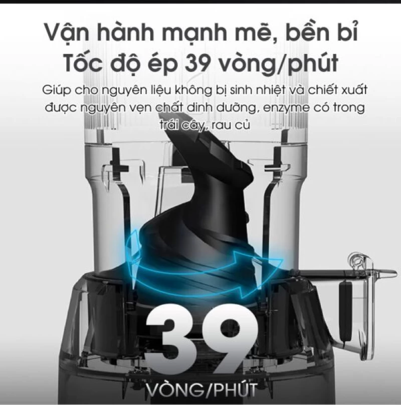 Máy ép chậm KALITE KSJ868 động cơ DC siêu khỏe ép kiệt bã - Thumbnail 3