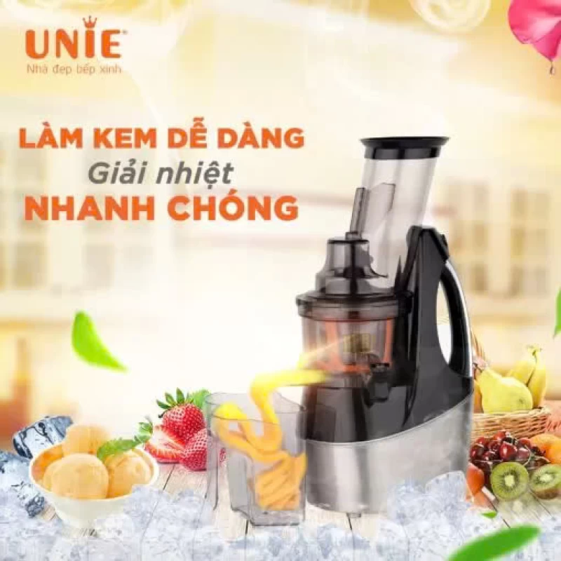 Máy ép chậm UNIE UE-580 công suất 240W, ép kiệt bã 98%, ống ép kết hợp lưỡi dao tiện lợi - Thumbnail 4