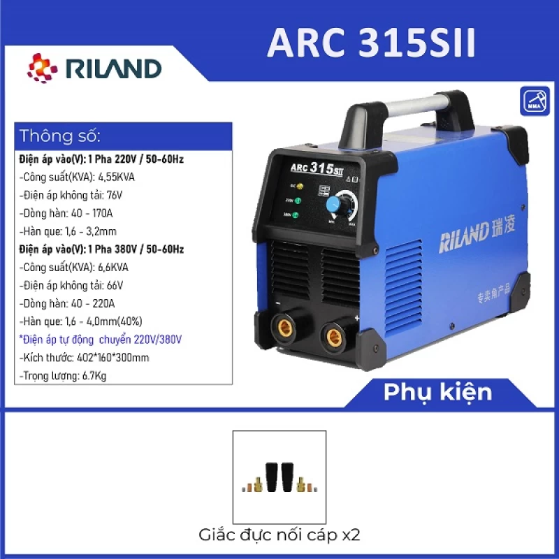 MÁY HÀN RILAND ARC 315SII - Thumbnail 1