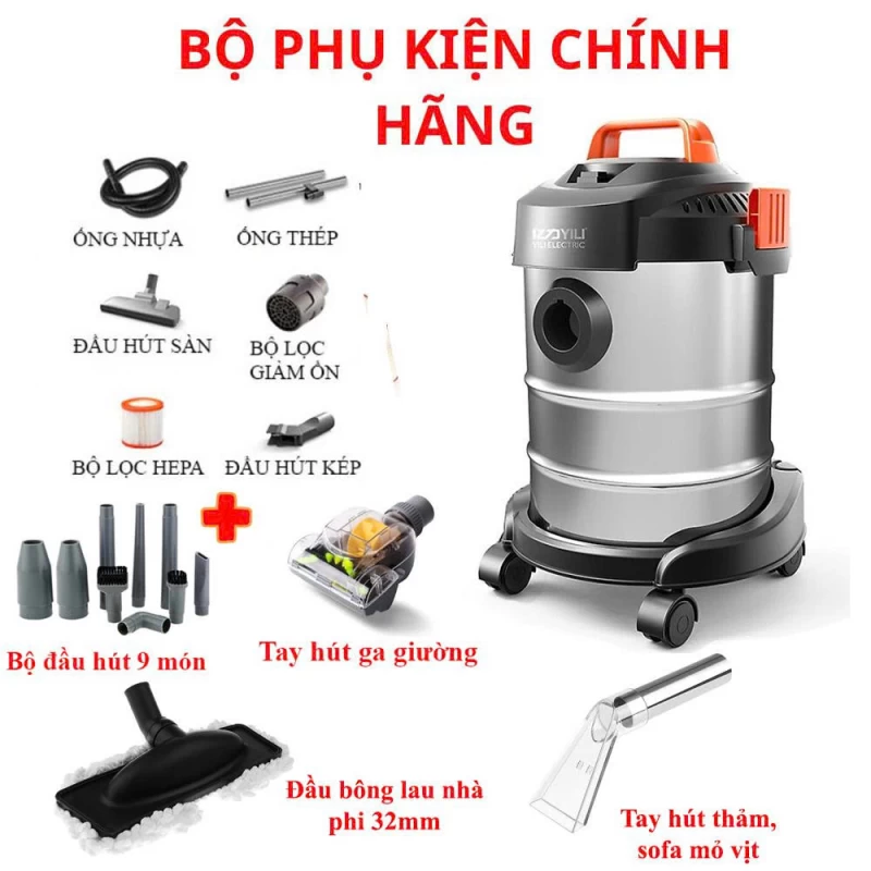 Máy Hút Bụi Công Nghiệp 1200W Yili YLW6263A-12LM - Thumbnail 1