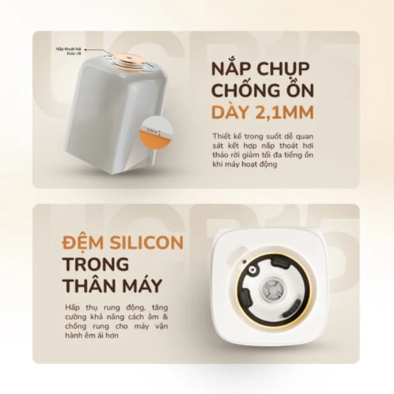 Máy làm sữa hạt UNIE UCB15 dung tích 1.5L, giảm ồn 30%, 10 chức năng nấu - Thumbnail 19