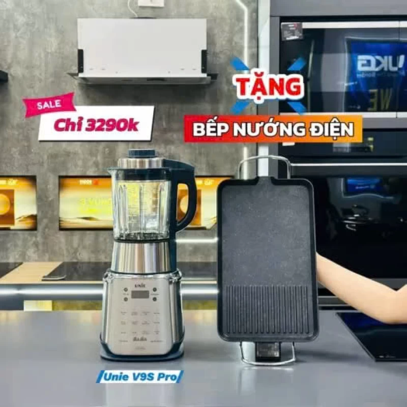 Máy làm sữa hạt UNIE V9S PRO dung tích 1,75L, xay nấu siêu êm, vệ sinh khử khuẩn tự động - Thumbnail 9