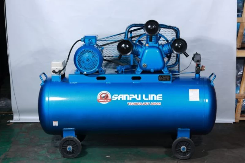 Máy Nén Khí Dây Đai 10Hp 300L Sanpu Line W-0.9/8 380V - Thumbnail 2
