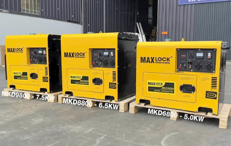 Máy Phát Điện Chạy Dầu 7.5Kw Maxlock MKD9800 - Thumbnail 1