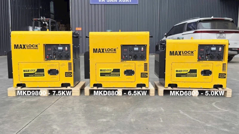Máy Phát Điện Chạy Dầu 7.5Kw Maxlock MKD9800 - Thumbnail 2