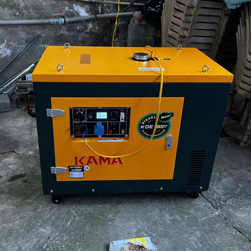 Máy Phát Điện Chạy Dầu 8Kw Kama KDE9800T Siêu Cách Âm - Thumbnail 1