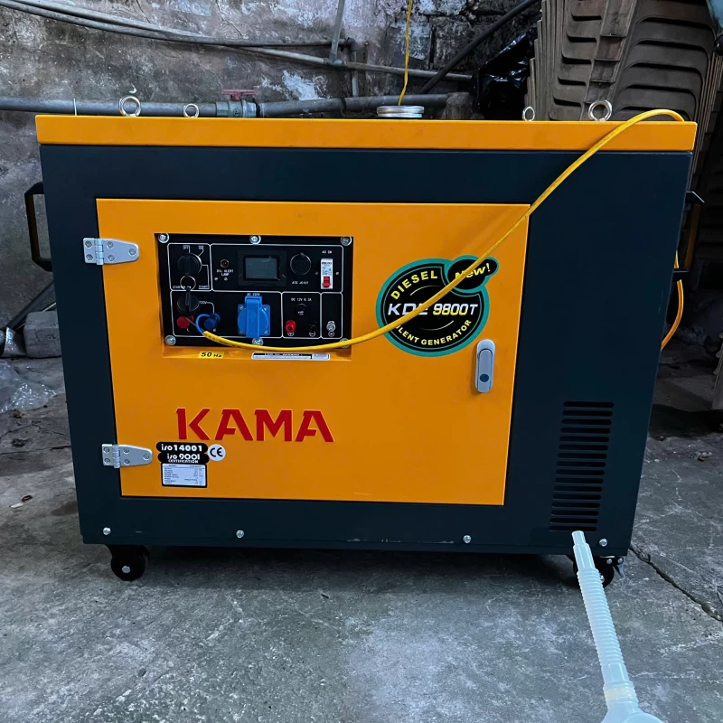 Máy Phát Điện Chạy Dầu 8Kw Kama KDE9800T Siêu Cách Âm - Thumbnail 5
