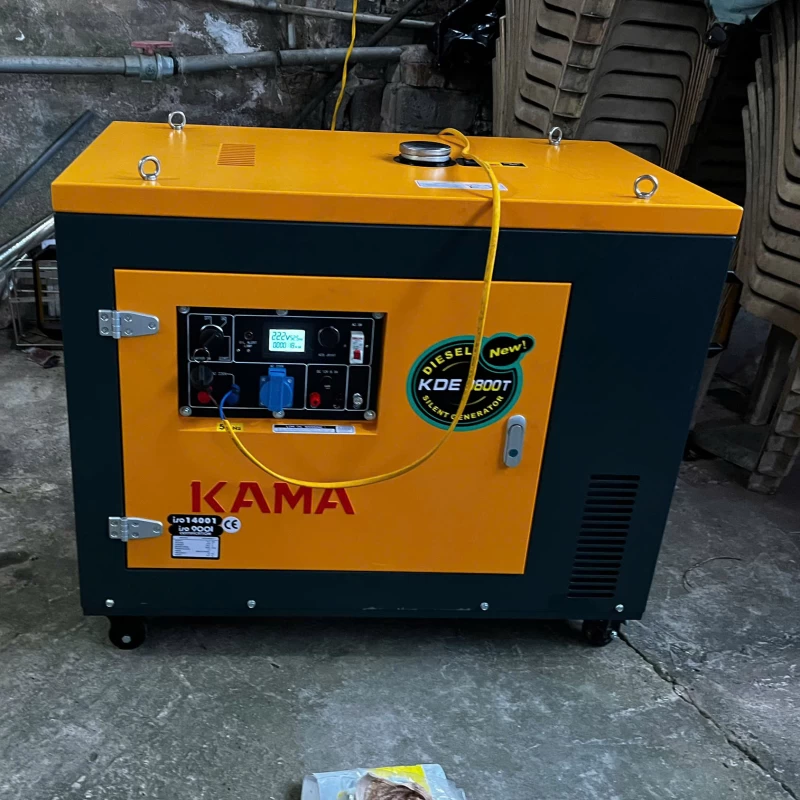 Máy Phát Điện Chạy Dầu 8Kw Kama KDE9800T Siêu Cách Âm - Thumbnail 2