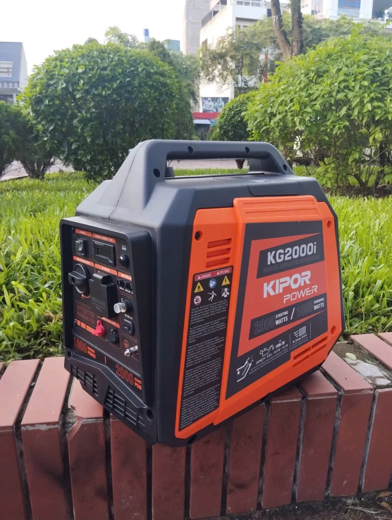 Máy Phát Điện Chạy Xăng Inverter 2Kw Kipor KG2000i Siêu Cách Âm - Thumbnail 3