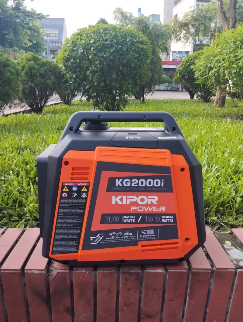 Máy Phát Điện Chạy Xăng Inverter 2Kw Kipor KG2000i Siêu Cách Âm - Thumbnail 5