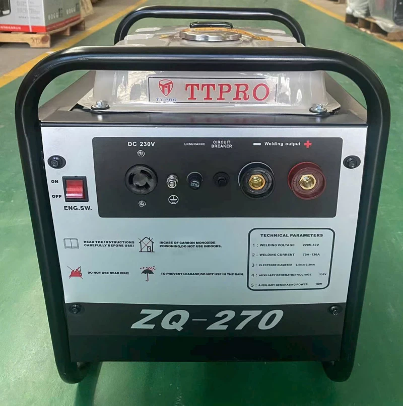 Máy Phát Hàn 130A Chạy Xăng TTPRO ZQ-270 Điện 220V - Thumbnail 1