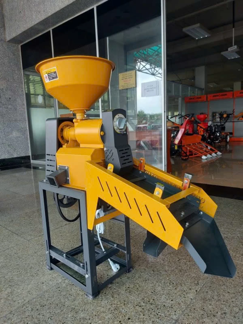 Máy Xát Mini Chạy Motor Có Sàng Sạn KHANGNONG-64S - Ảnh 4