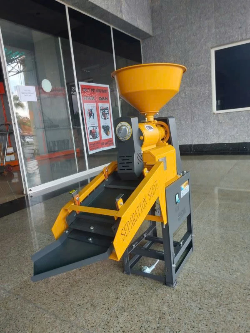 Máy Xát Mini Chạy Motor Có Sàng Sạn KHANGNONG-64S - Ảnh 3