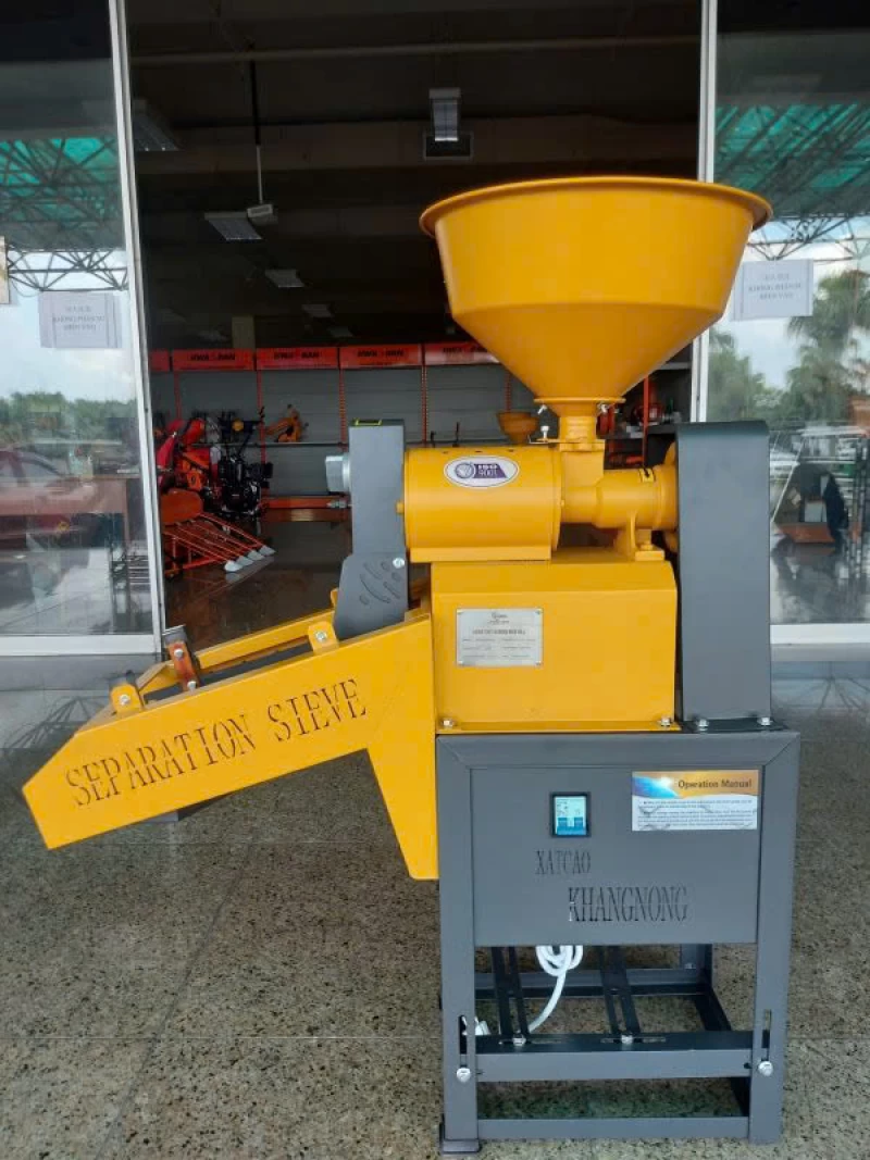 Máy Xát Mini Chạy Motor Có Sàng Sạn KHANGNONG-64S - Ảnh 2