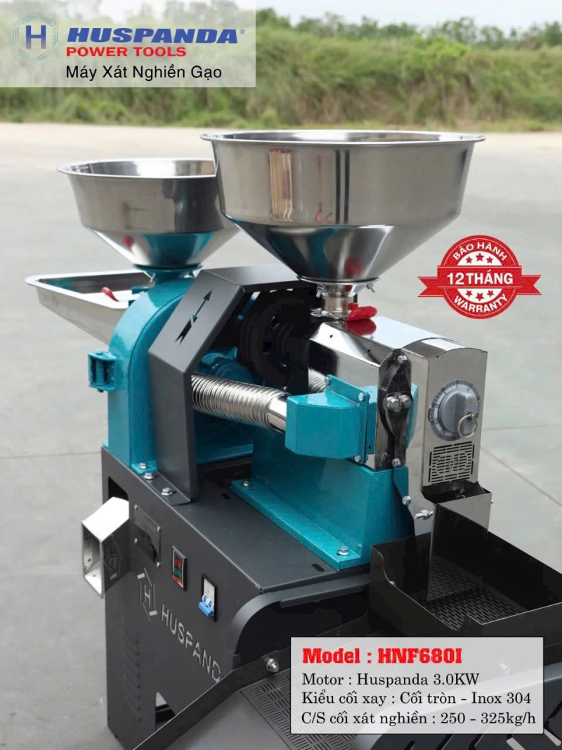 Máy Xát Nghiền Gạo Huspanda HNF-680I - Thumbnail 2