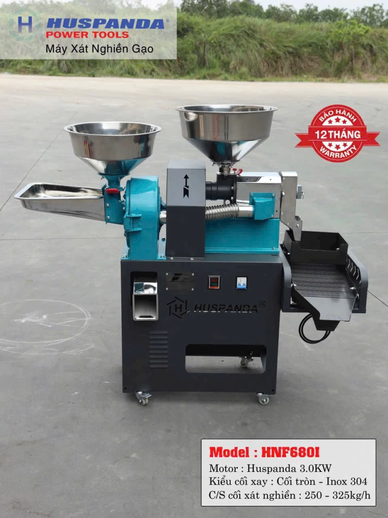 Máy Xát Nghiền Gạo Huspanda HNF-680I - Thumbnail 4