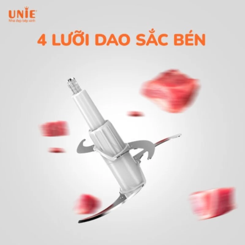 Máy xay thịt Unie UE226 dung tích 2.5L, 2 cối xay đa năng, trục bóc hành, tỏi, đánh ruốc tiện lợi - Thumbnail 1