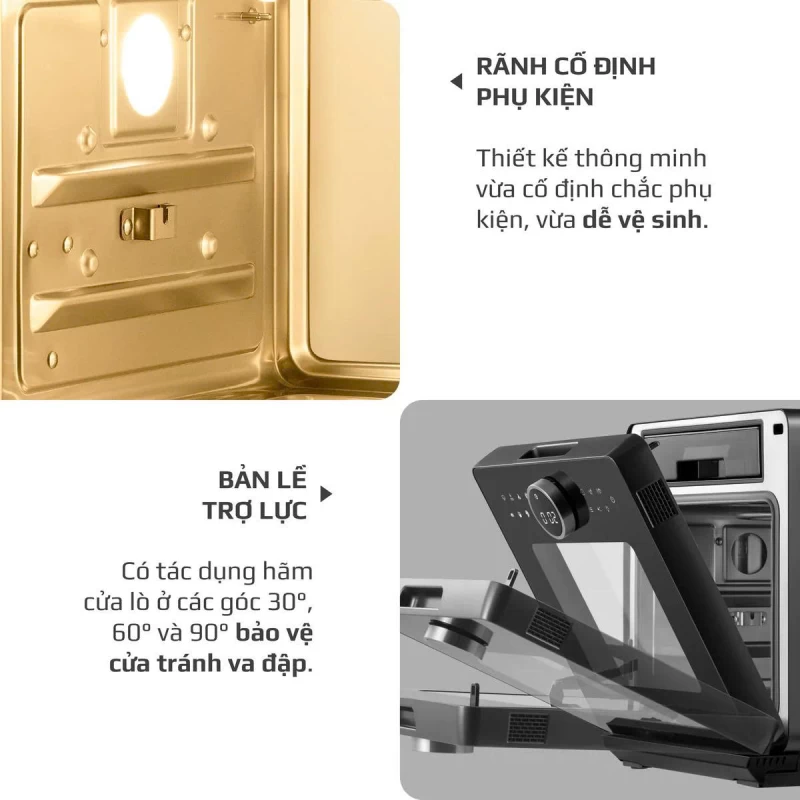 Nồi Chiên Hấp Đa Năng OLIVO SF16 PRO 2025 - 70 Chế Độ Cài Sẵn, Toàn Bộ Khoang Nồi Và Phụ Kiện Bằng Inox 304 Cao Cấp, Dung Tích 16L, Vệ Sinh Dễ Dàng - Thumbnail 33