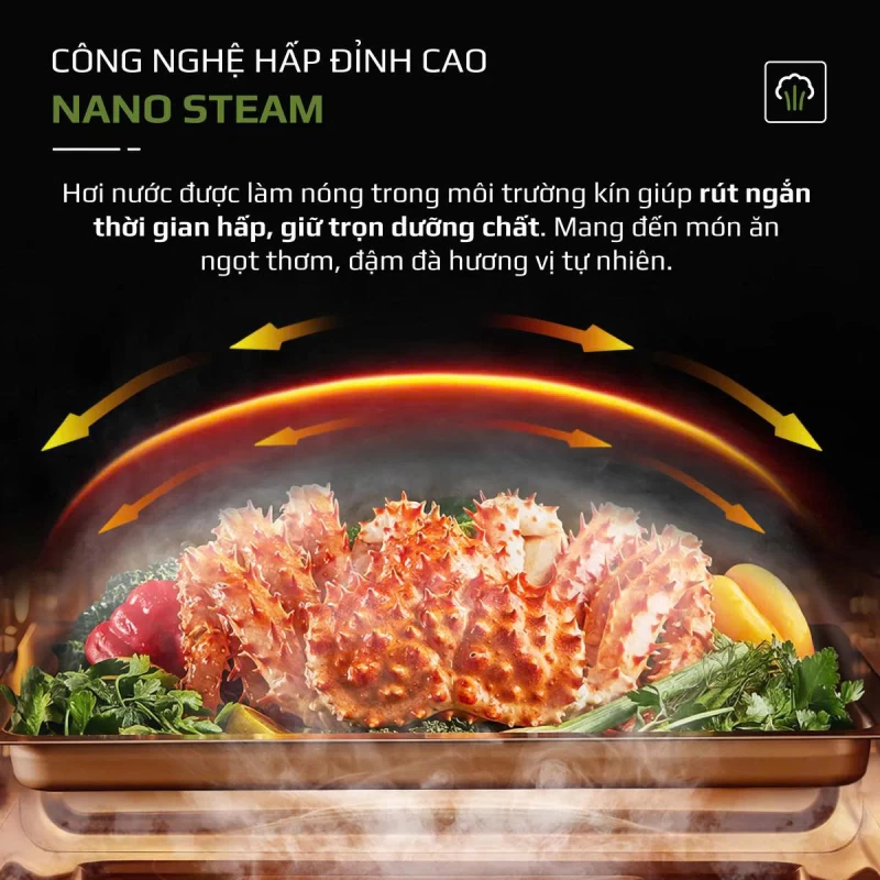 Nồi Chiên Hấp Đa Năng OLIVO SF16 PRO 2025 - 70 Chế Độ Cài Sẵn, Toàn Bộ Khoang Nồi Và Phụ Kiện Bằng Inox 304 Cao Cấp, Dung Tích 16L, Vệ Sinh Dễ Dàng - Thumbnail 7