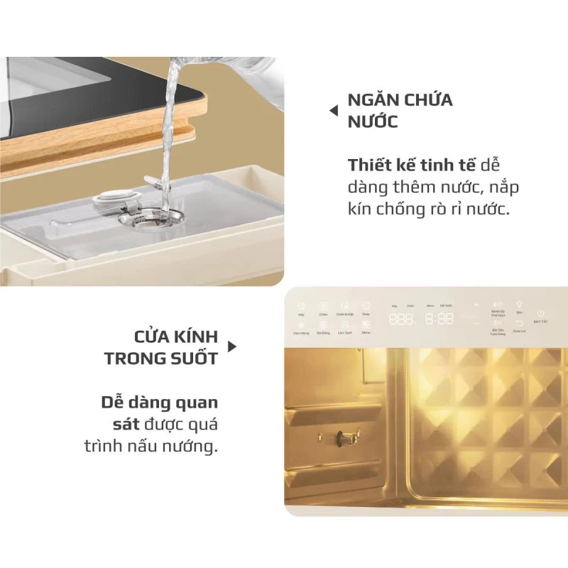 Nồi Chiên Hấp Đa Năng OLIVO SF20 PRO - Dung tích vượt trội 20L, Ứng dụng công nghệ hiện đại bậc nhất - Hấp Nano Steam/Chiên Eco Fry, 70 Chế Độ Cài Sẵn,Vệ Sinh Dễ Dàng - Thumbnail 34