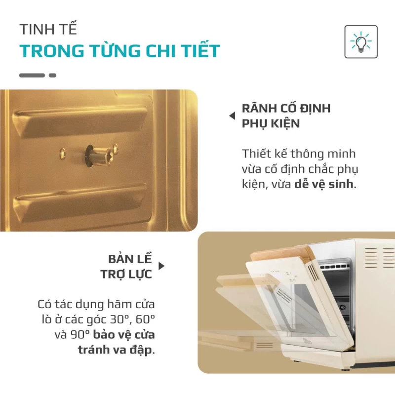 Nồi Chiên Hấp Đa Năng OLIVO SF20 PRO - Dung tích vượt trội 20L, Ứng dụng công nghệ hiện đại bậc nhất - Hấp Nano Steam/Chiên Eco Fry, 70 Chế Độ Cài Sẵn,Vệ Sinh Dễ Dàng - Thumbnail 35