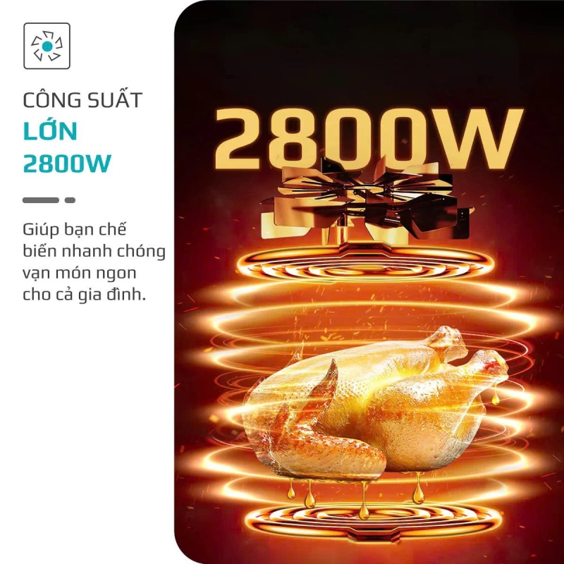 Nồi Chiên Hấp Đa Năng OLIVO SF20 PRO - Dung tích vượt trội 20L, Ứng dụng công nghệ hiện đại bậc nhất - Hấp Nano Steam/Chiên Eco Fry, 70 Chế Độ Cài Sẵn,Vệ Sinh Dễ Dàng - Thumbnail 29