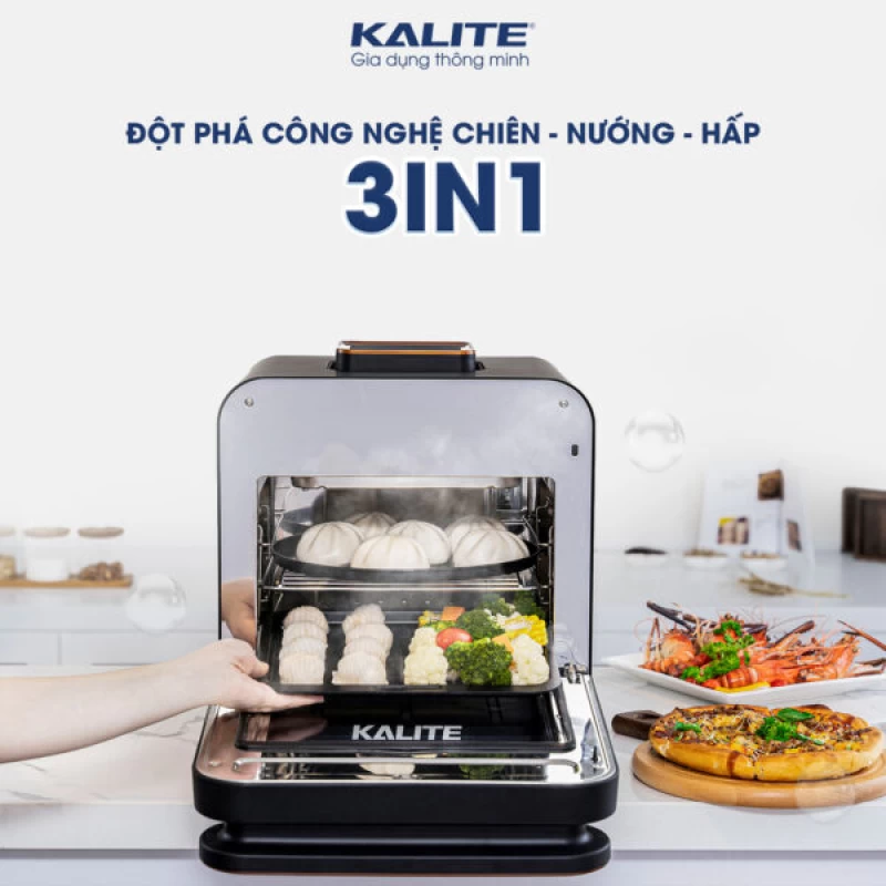 Nồi chiên hơi nước KALITE STEAM PRO 15 lít, 3 trong 1 - Thumbnail 2