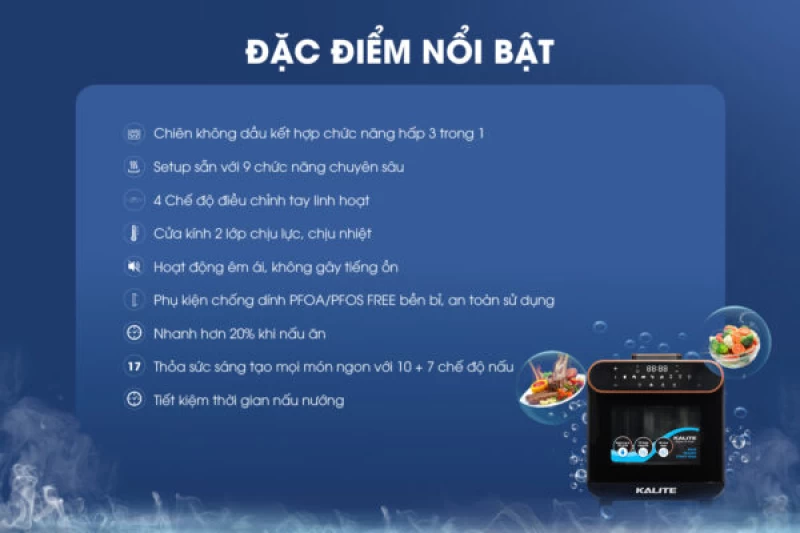 Nồi chiên hơi nước KALITE STEAM PRO 15 lít, 3 trong 1 - Thumbnail 1