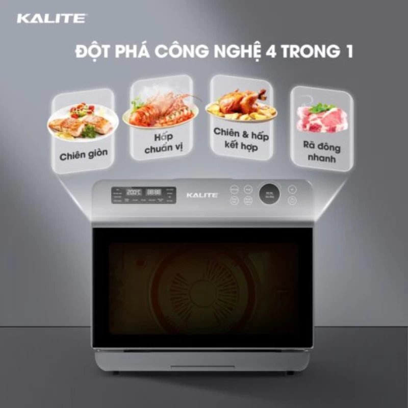 Nồi chiên hơi nước KALITE STEAM ULTRA 360, dung tích 20l, 4in, công nghệ SteamTech Fusion 360 - Thumbnail 2