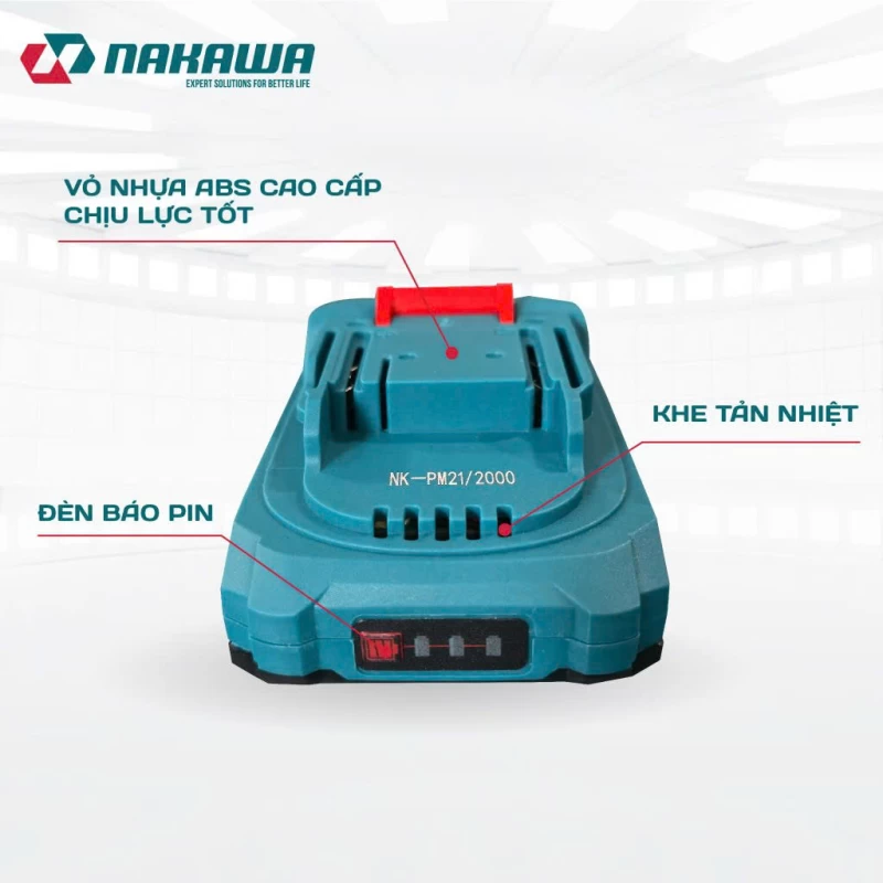 Pin 21V 2.0Ah NAKAWA NK-PM21/2000 - Thumbnail 3