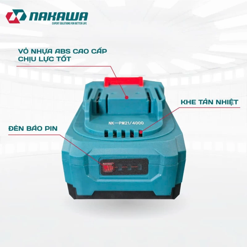 Pin 21V 4.0Ah NAKAWA NK-PM21/4000 - Thumbnail 4