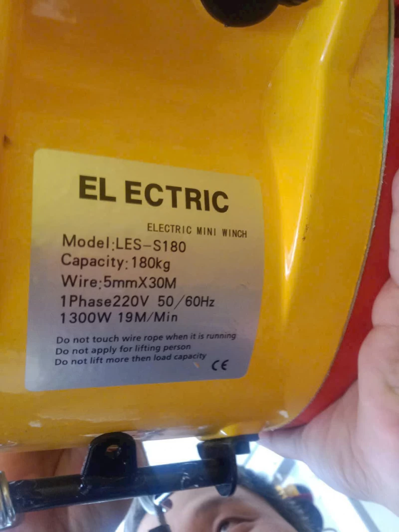 Tời điện KOIO S180 30m 180kg 220V nhanh - Thumbnail 1