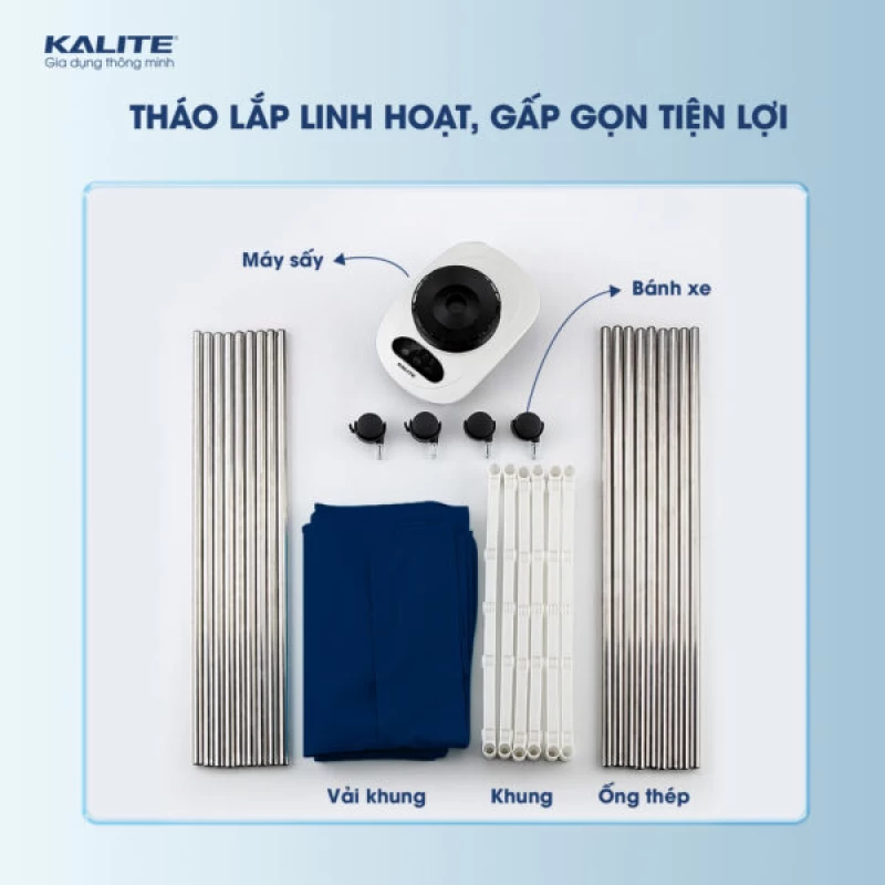 Tủ Sấy Quần Áo Đa Năng Kalite KL6660 Diệt Khuẩn Nấm Mốc - Thumbnail 5