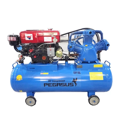 Máy Nén Khí Đầu Nổ Chạy Dầu Diesel Pegasus 15Hp 500L TM-W-1.6/12.5-500L