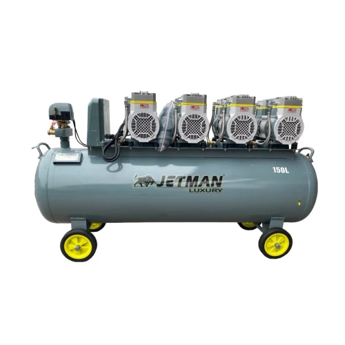 Máy Nén Khí Không Dầu Jetman 150L 8Hp NKF-1600x4T150 Lên Hơi Nhanh