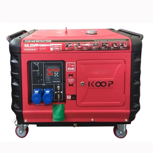 Máy Phát Điện Chạy Dầu 5Kw Koop KDF6700QQ Siêu Cách Âm