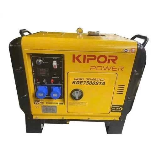 Máy Phát Điện Chạy Dầu 6KW KIPOR KDE7500STA