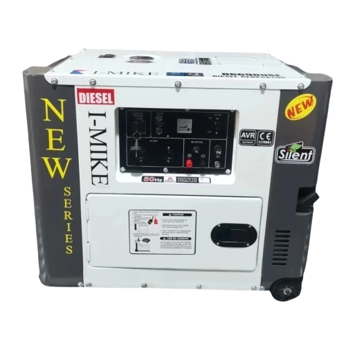 Máy Phát Điện Chạy Dầu I-Mike 5Kw DG6900SE Vuông Siêu Chống Ồn