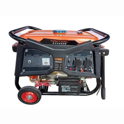 Máy Phát Điện Chạy Xăng 4Kva Mactool EV4200D Đề Điện