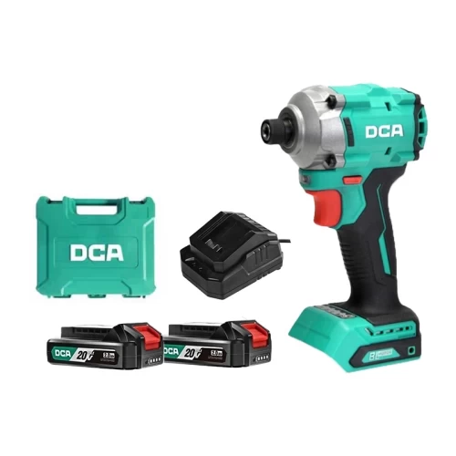 Máy Vặn Vít Dùng Pin DCA ADPL198(TYPE EM) BLDC - Thân Máy, 2 Pin 20V 4ah, Sạc, Hộp Nhựa