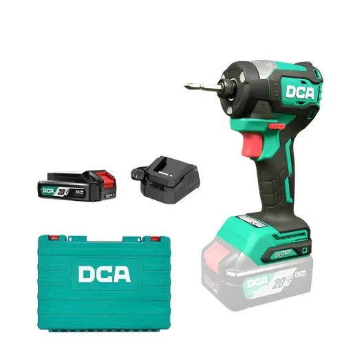 Máy Vặn Vít Dùng Pin DCA ADPL208 (TYPE ADM) BLDC - Thân Máy, 1 Pin 20V 2ah, Sạc, Hộp Nhựa